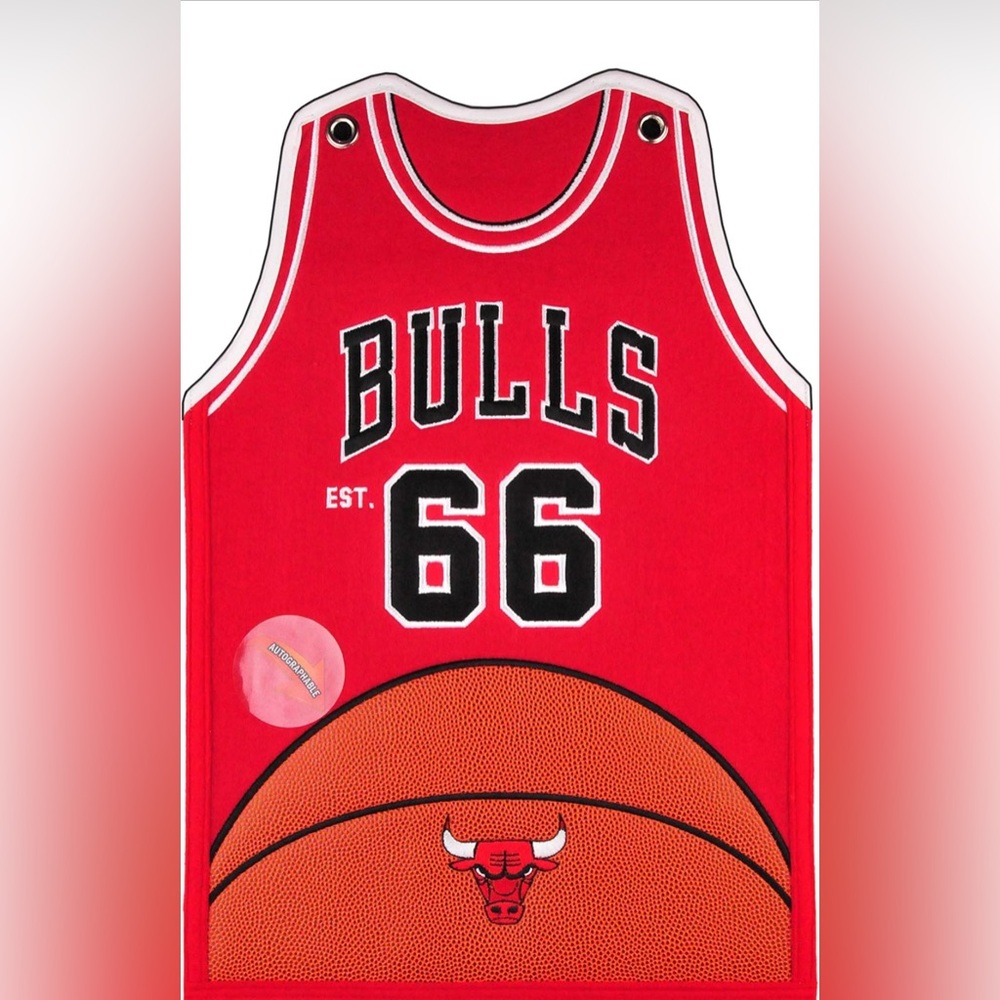 Chicago Bulls Basketball Jersey‎ Autographable Banner